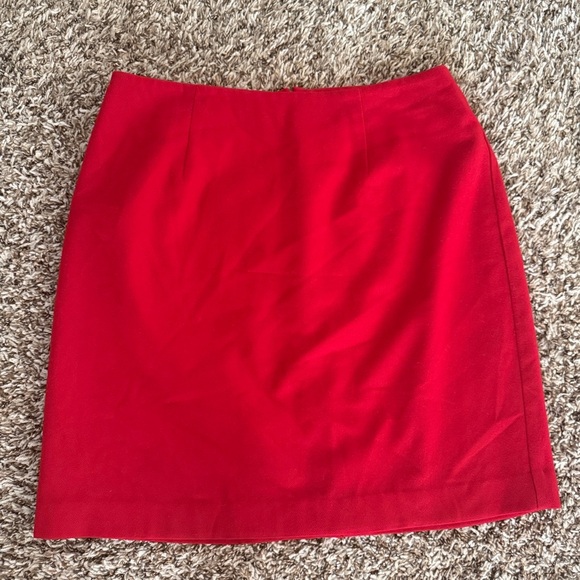 Vintage red wool skirt by Requirements - Picture 1 of 5